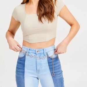 Altar’d State Star Chain Rose Gold Cut Out Belt